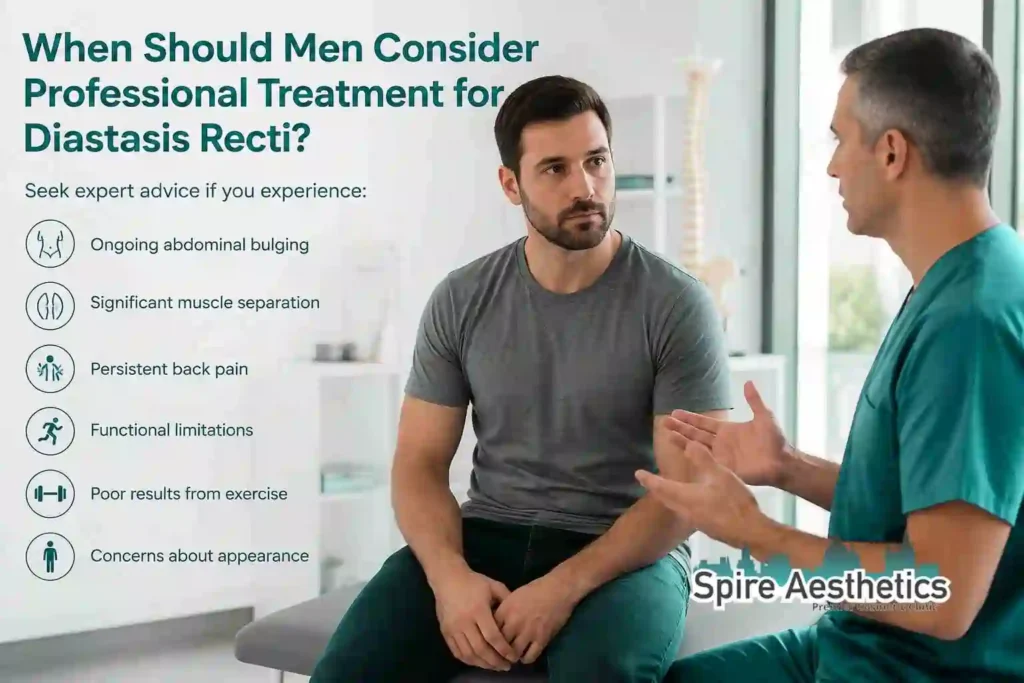 When Should Men Consider Professional Treatment for Diastasis Recti Staffordshire ?
